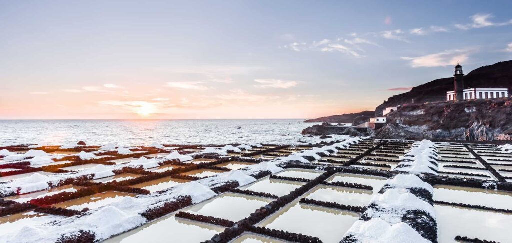 Salinas en Fuencaliente en La Palma